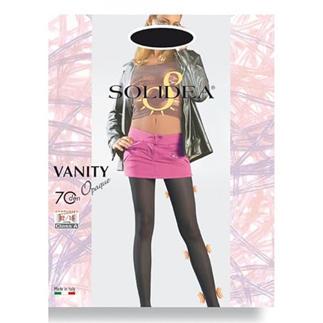 VANITY Hueftstrumpfhose 70 den Opaque L Nero 1 St