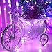 Solar String Lights,Kyson 32.8ft Solar Cooper 100 Led Fairy String LightLamp for Garden Tree Christmas Wedding Party Decoration Lighting (Purple)