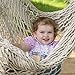 Finether Mesh Hammock Chair Swing, Netted Swing Chair Swing Seat Rope Hanging Chair for Any Indoor or Outdoor Spaces, 300 lbs Weight Capacity,White