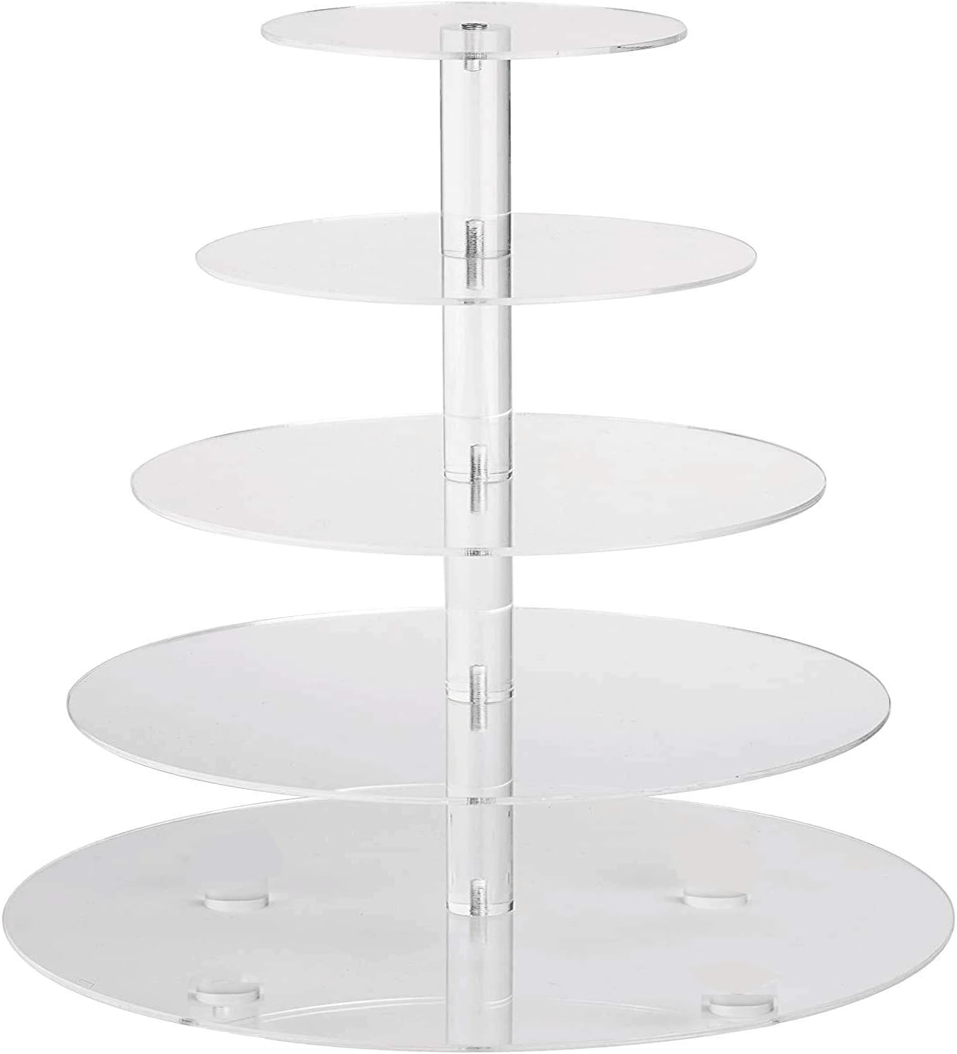 5 Tier Maypole Round Acrylic Cupcake Tower Cupcake Stand