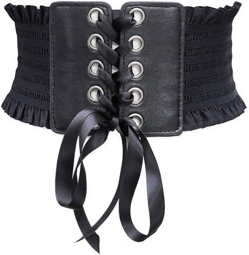 XiaodriceeeWide Adjustable Cinch Corset Waistband Belt