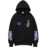 Niepce Inc Streetwear Men's Dragon Embroidered Heavyweight Graphic Hoodies