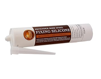 Defender Pigeon Spike And Bird Spike Fixing Silicone Adhesive Glue Caulk For Attaching Anti Bird Repellent Spikes And Pigeon Deterrents Amazon In Home Kitchen