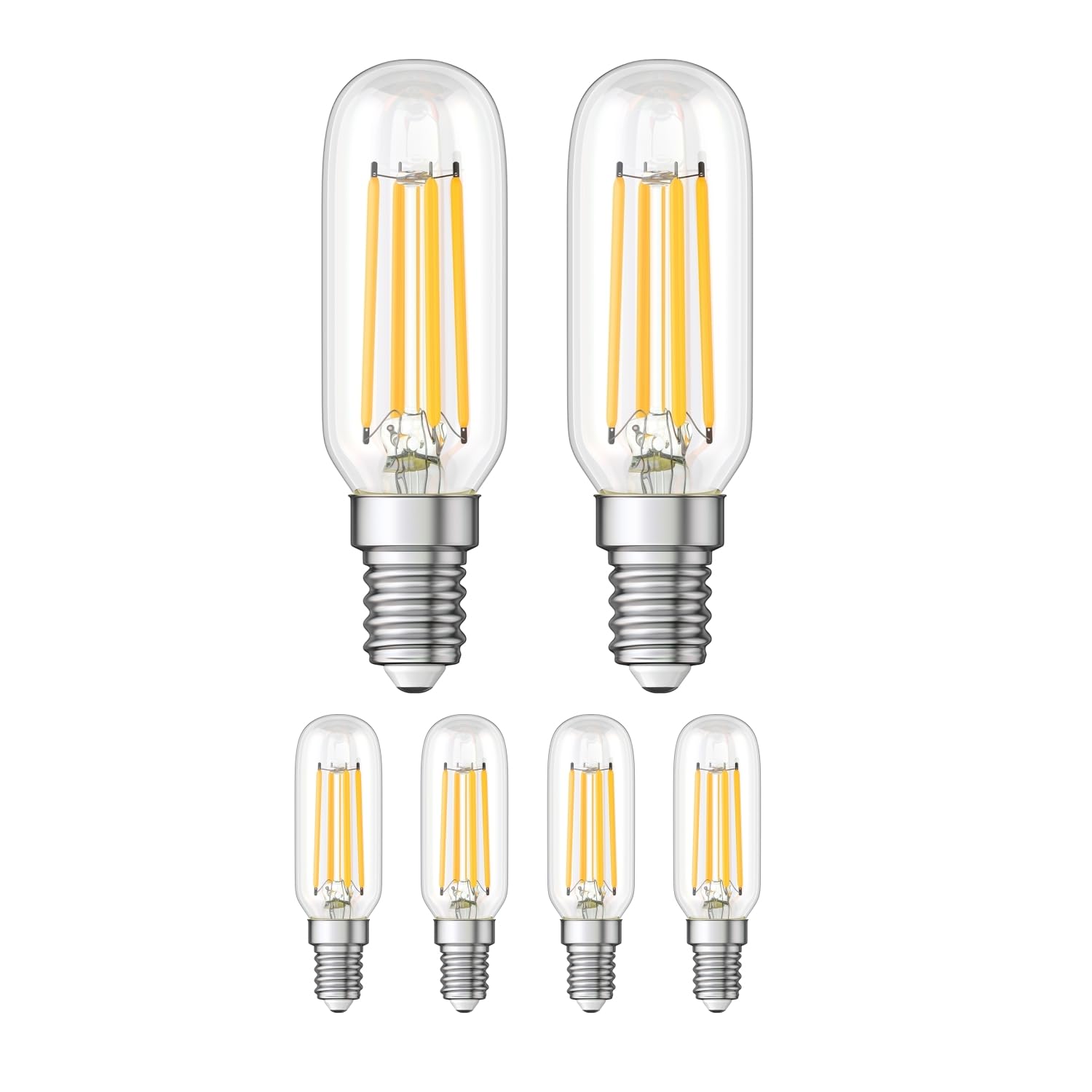 ledscom.de 6 Pieces E14 LED Bulb, T25, Warm White (2900 K), 4.2 W, 507lm