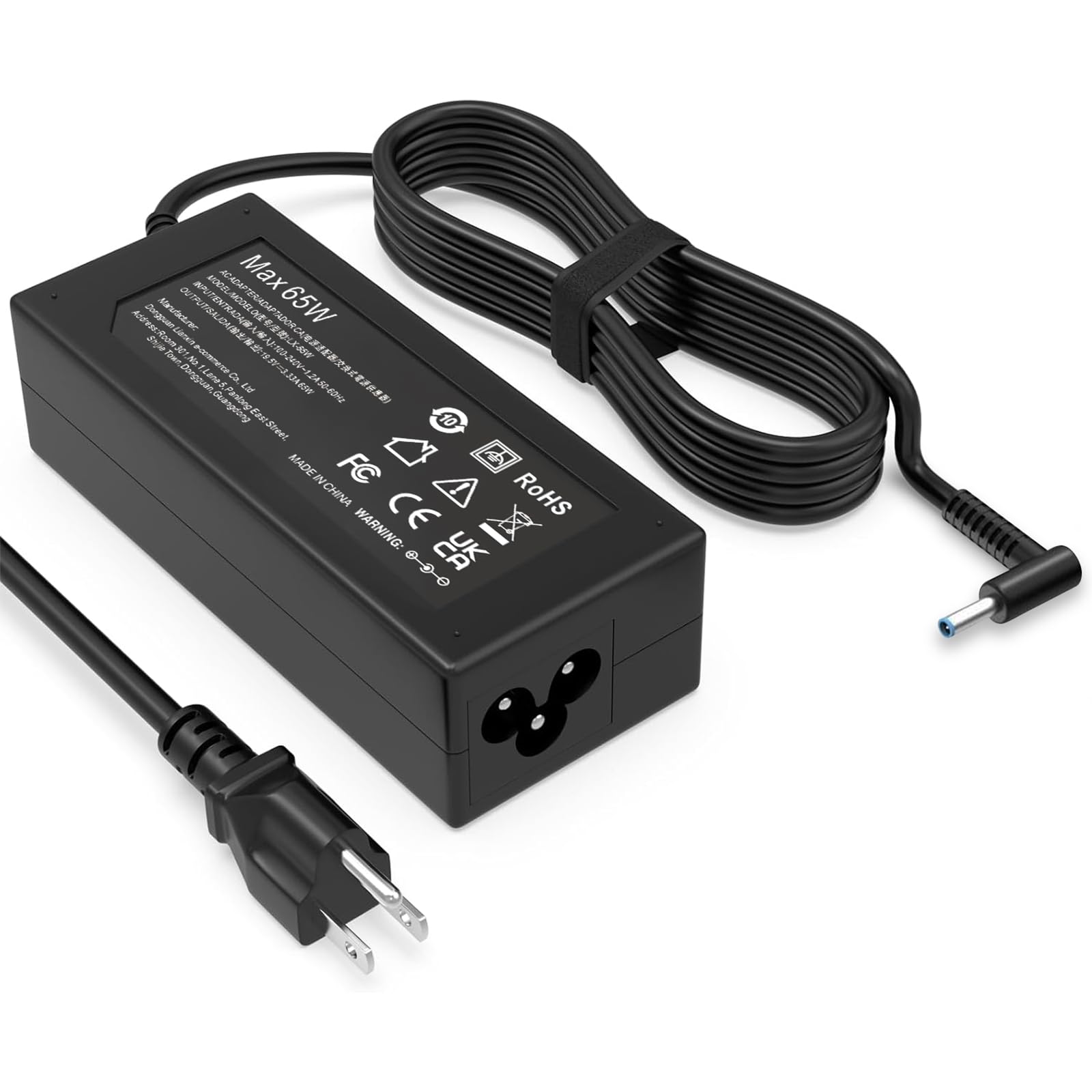 Photo 1 of GKLSPL Laptop Charger Compatible with HP Laptop Computer 65W 45W Smart Blue Tip Power Adapter