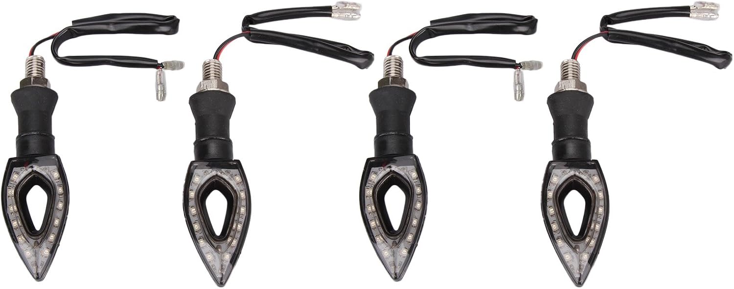 Madlife Garage 4Pcs 12v LED Indicators Turn Signal Lights Universal Diamond For Motorcycle Motorbike Kawasaki harley Yamaha Off Road - Image 3