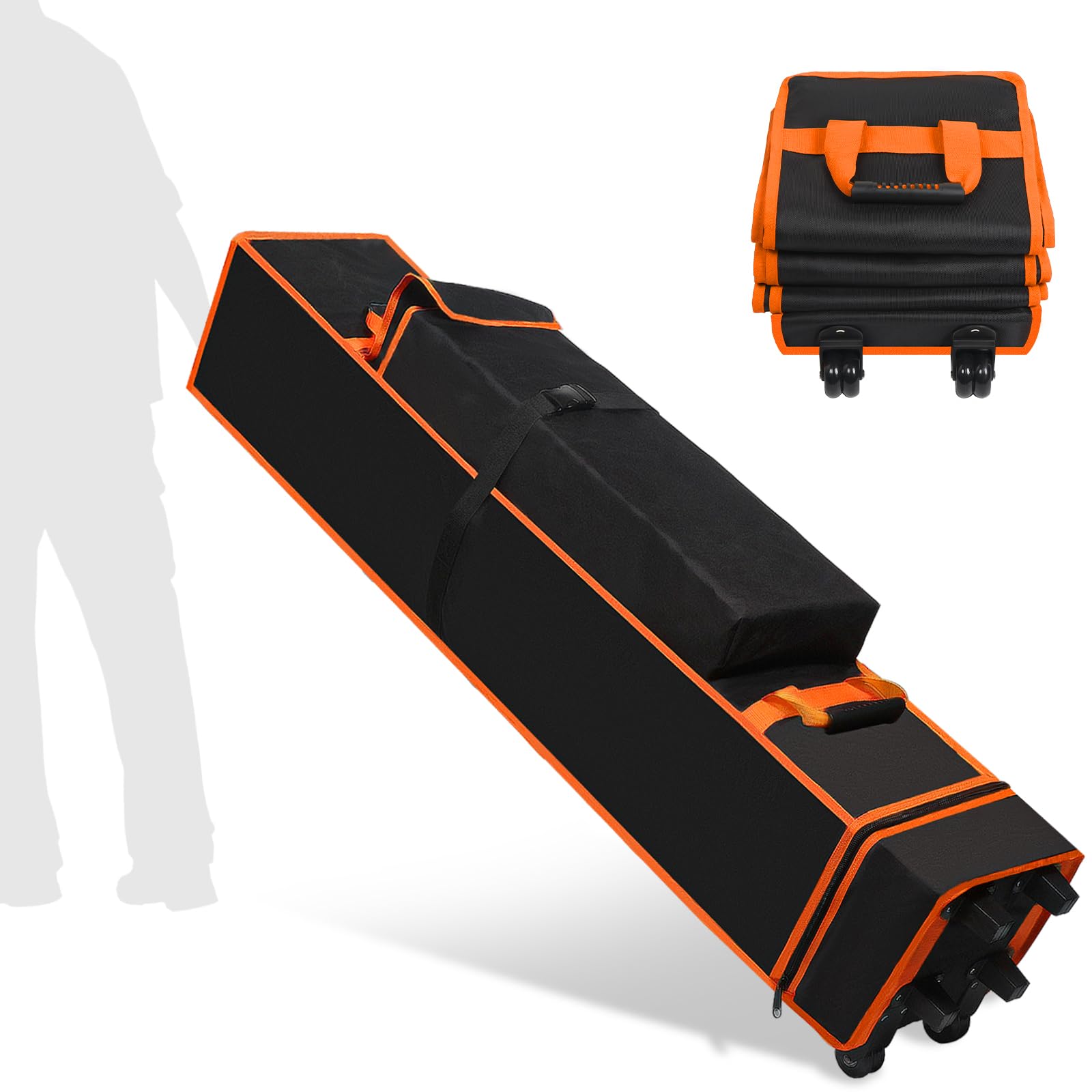 Photo 1 of 10 x 10 x 63 Inch Tent Bag Replacement Part, Canopy Bag Tent Storage Bag Designed for 10 x 10 Pop-up Tents, Comes with Handles and Rollers for Easy Carrying, 800D Waterproof Oxford Fabric