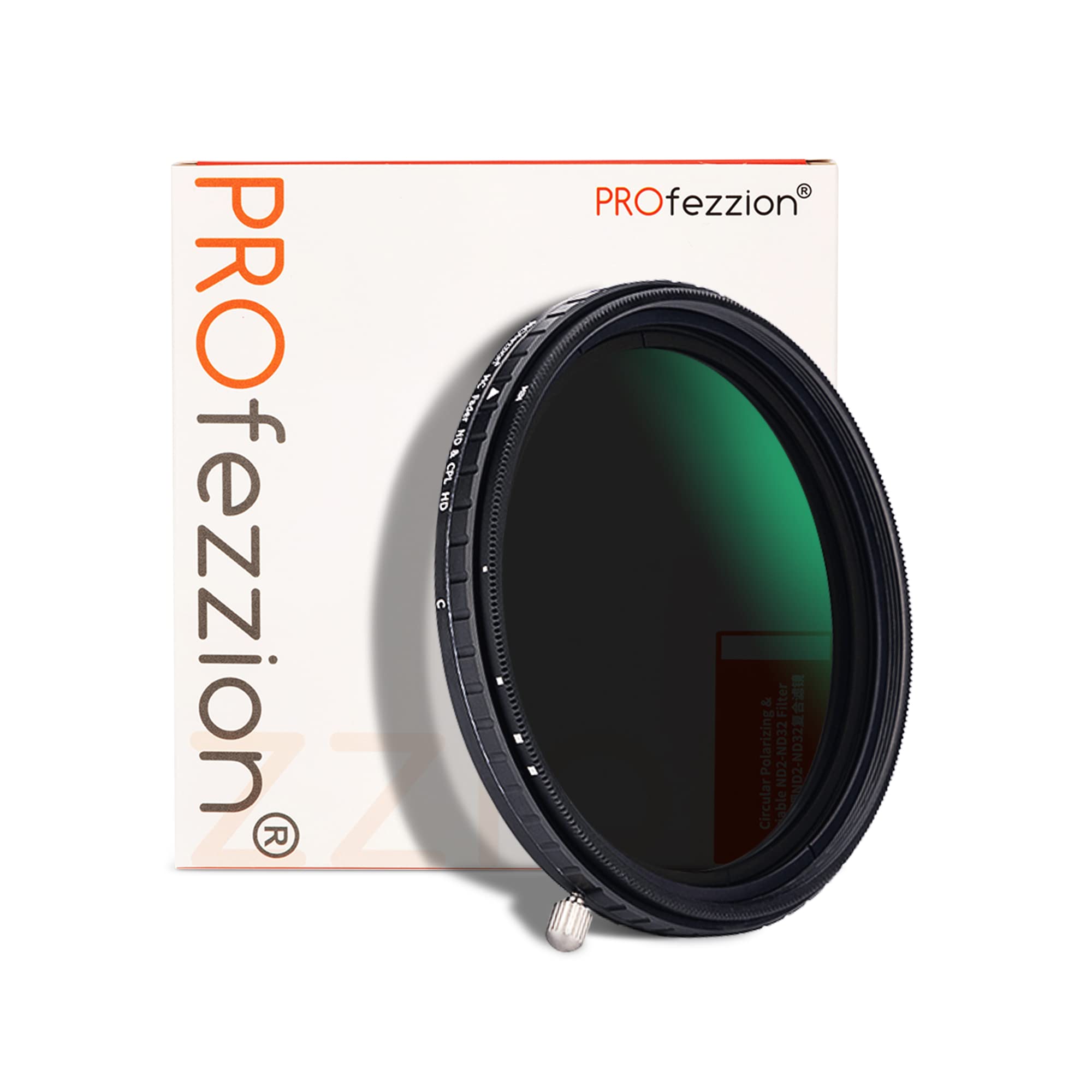 PROfezzion 2 in 1 82mm ND Filter & CPL Polarising Filter for Canon RF 24-105mm f2.8L, RF 15-35mm f2.8L, Nikon Z 35mm f1.2, Z 85mm f1.2, Sony FE 16-35mm f2.8 GM, FE 24-70mm f2.8 GM & More 82mm Lens