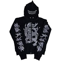 Amazon.com: Aobiono Men Women Y2K Full Zip Up Hoodie Over