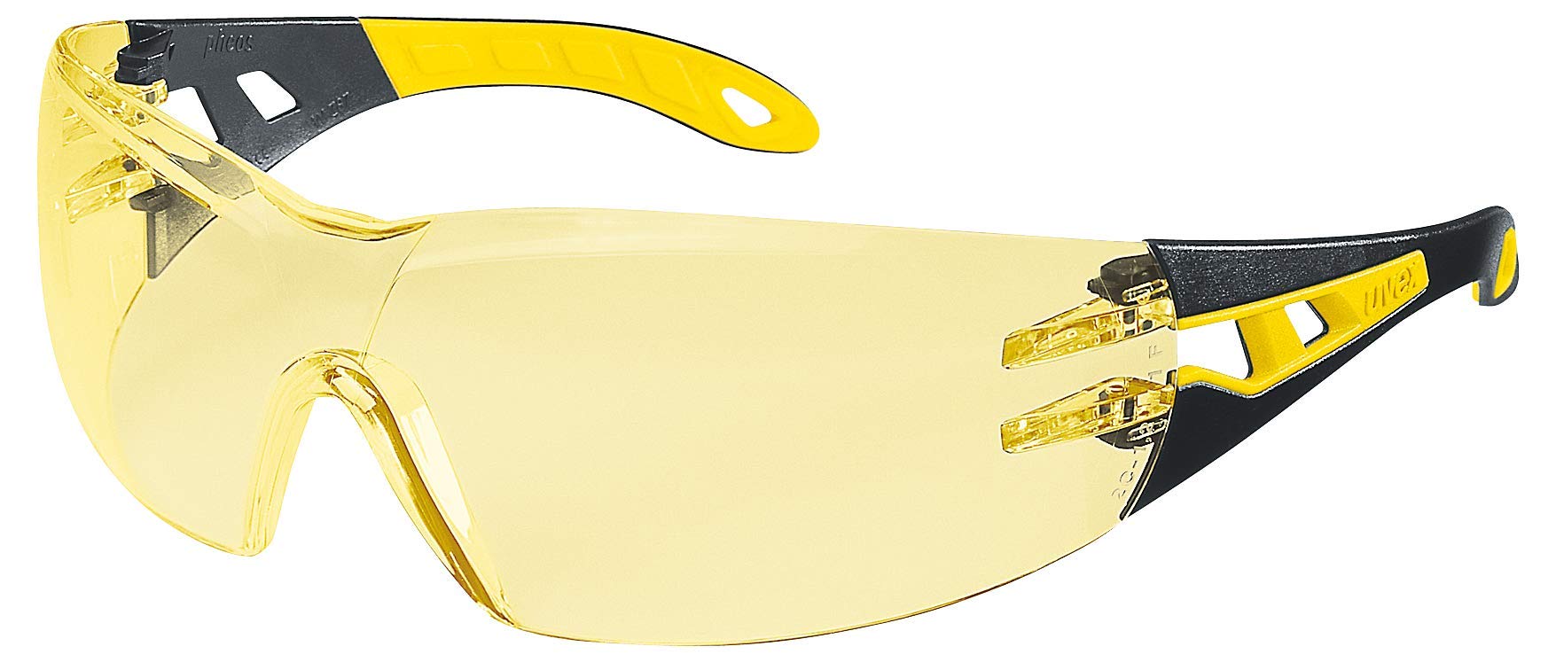 Uvex Pheos Retail Safety Glasses - Suprav. Excellence - Yellow/Black/Yellow