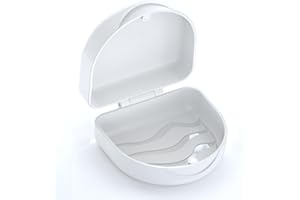 JJOVCE Orthodontic Mouthguard Case Dental Retainer Case-White