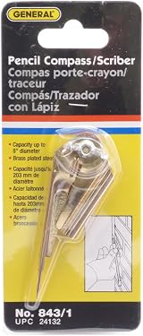 General Tools 843/1 Pencil Compass Scriber Brass Steel Wing Nut Marking Circles view 3
