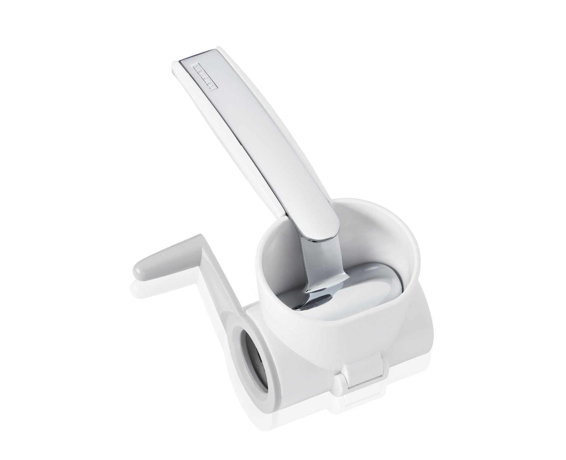 Leifheit Gourmet Cheese Mill & Grater for Left & Right Hand Use, Ideal for Grating Parmesan