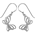 Boma Jewelry Sterling Silver Butterfly Earrings