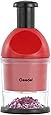Geedel Food Chopper, Easy to Clean Manual Hand Chopper Dicer, Slap Press Chopper Mincer for Vegetables Onions Garlic Nuts Salads and More - Save Your Prep Time