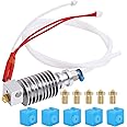 LANKEGU Hotend Kit for Anycubic Mega S, 3D Printer Assembled Hotend Kit with 5PCS Silicone Socks and Nozzles for Mega, Mega S Filament 3D Printers