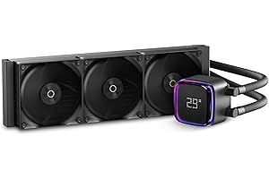 Iota L36 BK Liquid CPU Cooler with Digital Display,360mm AIO Water Cooling System with ARGB Efficient Pump,TDP 300W,Low-Noise