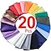 20 pcs Assorted Solid color Pocket squares for Men