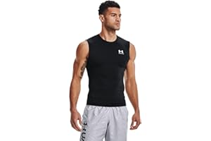Under Armour Mens Armour HeatGear Compression Sleeveless T-Shirt Sleeveless