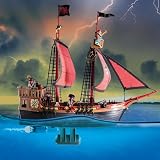 Playmobil 70411 Pirates Large Floating Pirate Ship Toy Ages 4+ view 2