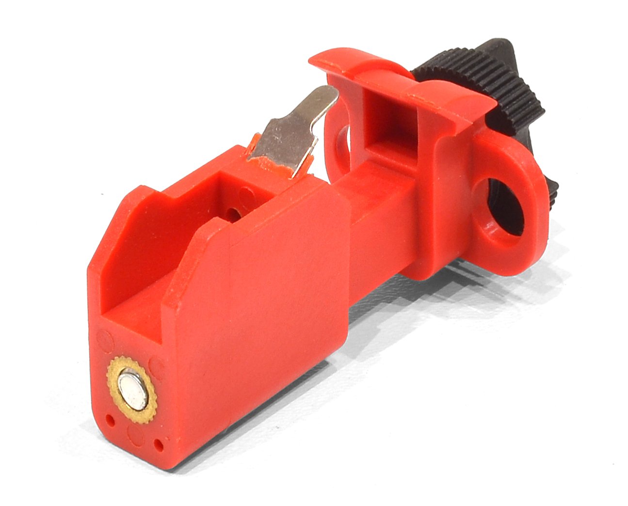 Lockout Tagout Tie Bar Mini Circuit Breaker, No Tool Installation, Can Be Applied To Single/Multi Pole Breakers, 7mm Padlock Hole Diameter