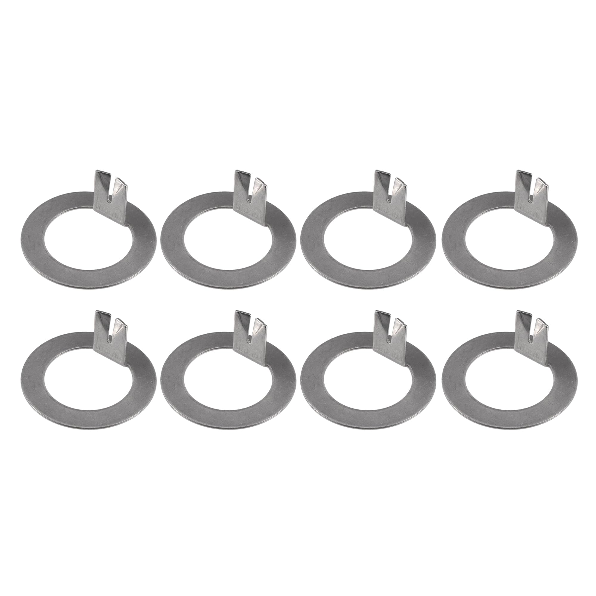 Hihaha Spindle Washer for Axles 2K to 7K / Spindle Tang Washer/Durable / 8 pcs Silver Tone