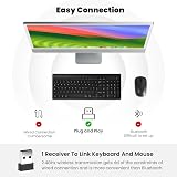 Cimetech Wireless Keyboard and Mouse 2.4G Ultra-Thin UK QWERTY Black view 8
