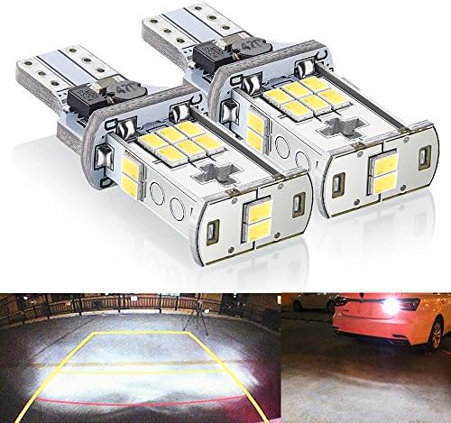 Rayhoo 1000 lumens Extremely Bright Error Free 360-Degree Shine 921 912 LED Bulb GX-3020 Chipsets LED Bulbs For Backup Reverse Lights, Xenon White (Only used for backup reverse lights) (Pack of 2)