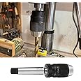ATNVIDSG Keyless Drill Chuck MT3 Morse Taper Mount,Lathe Milling and Drilling Machine 3-Jaw for Portable Drills,Bench Drills,Milling Machines,Lathes,Etc.Adjustable 1/32"-1/2" (1mm-13mm)