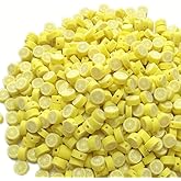 MSCFTFB 200 Pieces Fruit Polymer Clay Beads,Cute Bead for Friendship Bracelet Kit,Craft Spacer Beads for Jewelry Making Earring Making Kit Keychain Accessories(Lemon)