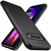 Osophter for LG V60 ThinQ Case,LG V60 Case Shock-Absorption Flexible TPU Rubber Full-Body Protective Phone Cover for LG V60 ThinQ(Black)