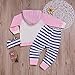 Baby Boys Girls Clothes Long Sleeve Hoodie Tops Sweatsuit Long Pants Outfit Set (Pink#1, 18-24 Months)
