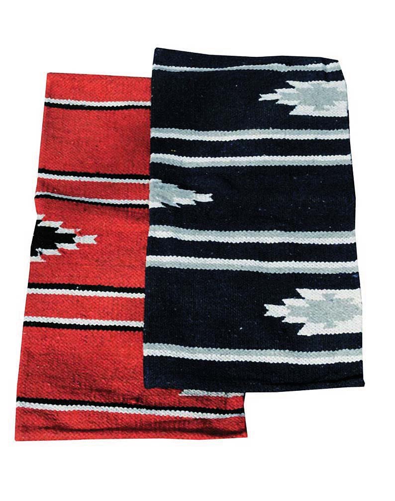 Amesbichler Navajo Pony Saddle Pad, Black, 26 Inches x 26 Inches, Cotton