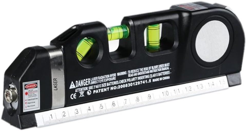 Hygoo Multipurpose Laser Level Line Laser Measure + 8ft Tape Ruler Adjusted Standard and Metric Rulers
