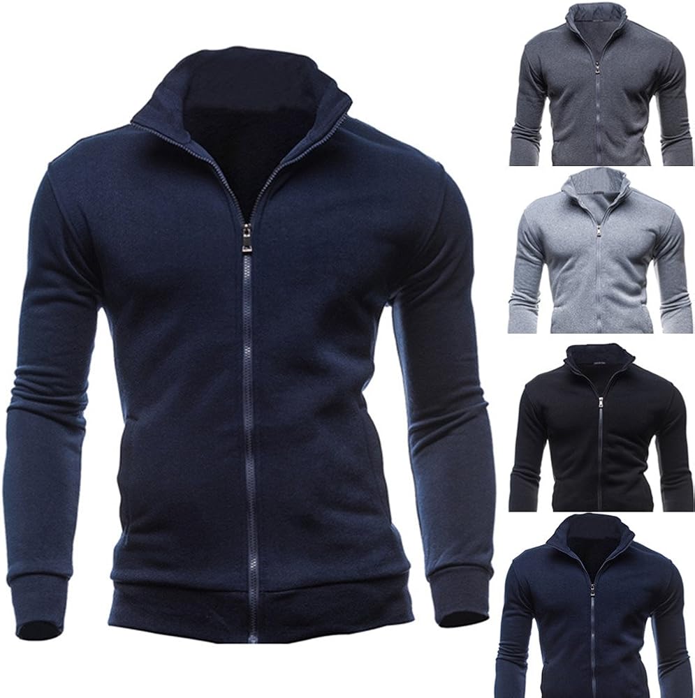 mens full zip fleece no hood