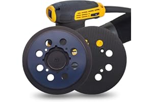 Replacement Sander Pad Compatible with DeWalt DWE6423/6423K, DWE6421/6421K, DCW210B Random Orbital Sander, 5 inch 8 Hole Hook