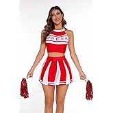 Cheerleader Costume Women Sexy Schoolgirl Cheerleader Outfit Cheerleading Uniform Halloween Costumes for Women