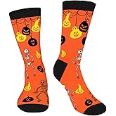Funny Halloween Socks for Men Women Teen Boys- Fun Novelty Crazy Dress Crew Cool Socks - Halloween Gifts Costumes