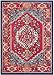 SAFAVIEH Monaco Collection Accent Rug - 3' x 5', Red & Turquoise, Boho Oriental Medallion Design, Non-Shedding & Easy Care, Ideal for High Traffic Areas in Entryway, Living Room, Bedroom (MNC207C)