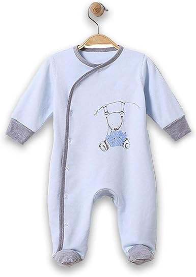 baby boy pajamas with mitten cuffs