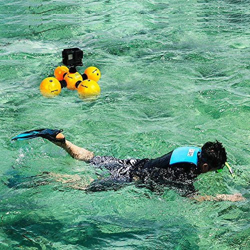 Ideashop-ProFloat-Waterproof-Floating-Ball-Grip-Compatible-with-all-GoPro-Cameras-Hero-5-Session-Black-Silver-Hero-2-3-3-4-Action-Camera-Floaty-Gadget-Underwater-Accessories-5PCS