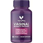 VaJayPlay Feminine Wellness & Hydration Support – Women’s Balance & Comfort Capsules, 60 Count – Supports Moisture & Daily Feminine Health – Natural Supplement with Manjakani & Slippery Elm