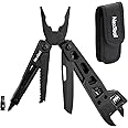 NexTool Wide Jaw Opening Adjustable Wrench Multitool, 9 in 1 Multi Tool with Adjustable Wrench, Knife, Screwdriver, Multi Pliers Wrench with Metric Scale for Mechanical Maintenance, Camping and DIY