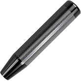 muge racing Weighted Carbon Fiber Shift Knob, Long Lever Extension, Black | Fits manual and automatic vehicles, 3 threaded adapters included, raised grip position for faster shifts