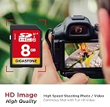 Gigastone 8 GB SDHC Memory Card Pack of 2 Class 10 U1 High Speed view 4