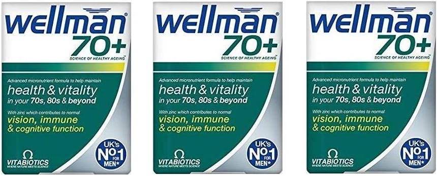 Wellman 70 Plus Tablets Pack Of 30 Tablets (Pack of 3