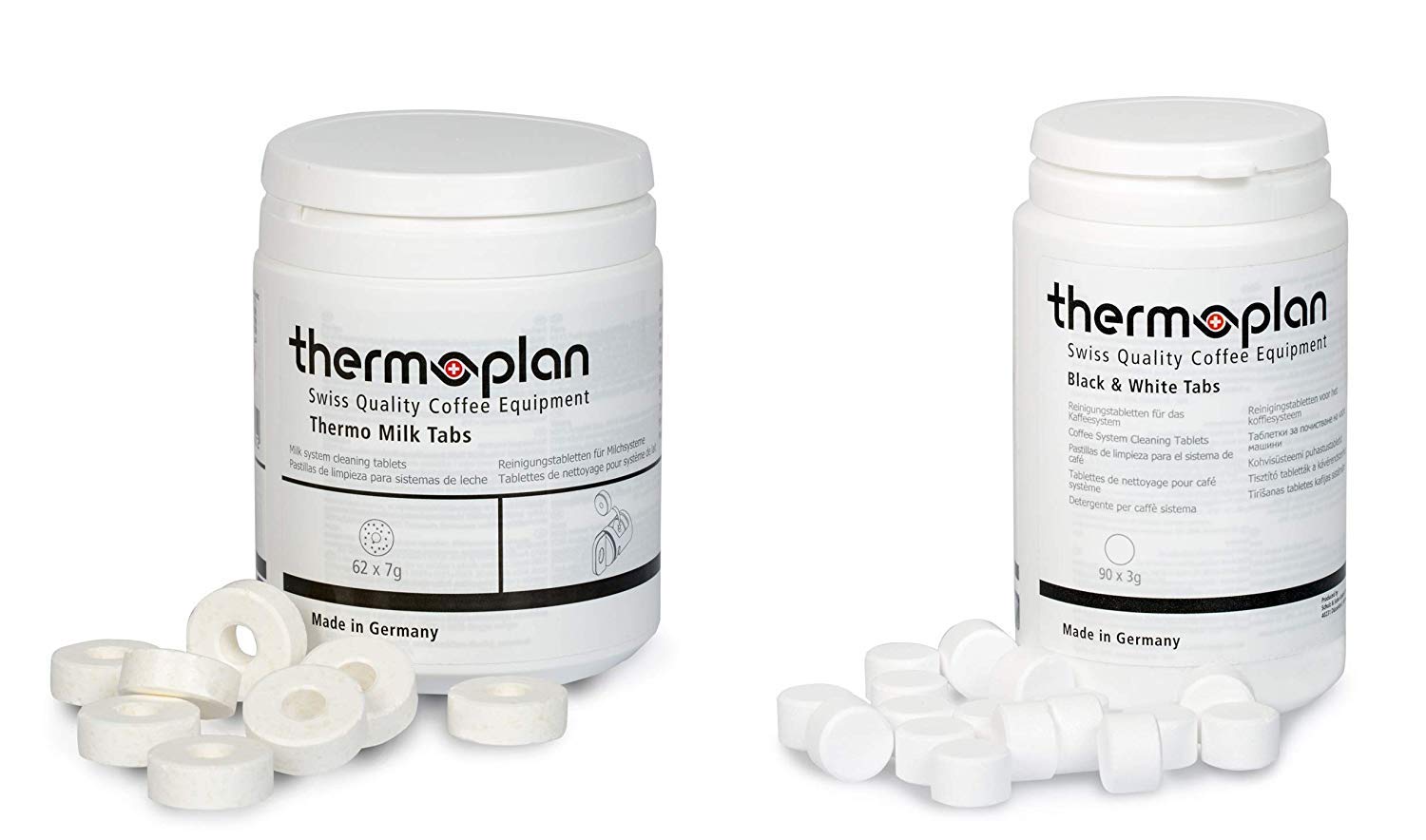 Thermoplan | Black & White 3 Smart Tab-Set | Bundle for three month | 3 boxes Thermo Milk Tabs + 2 boxes Cleaning Tablets