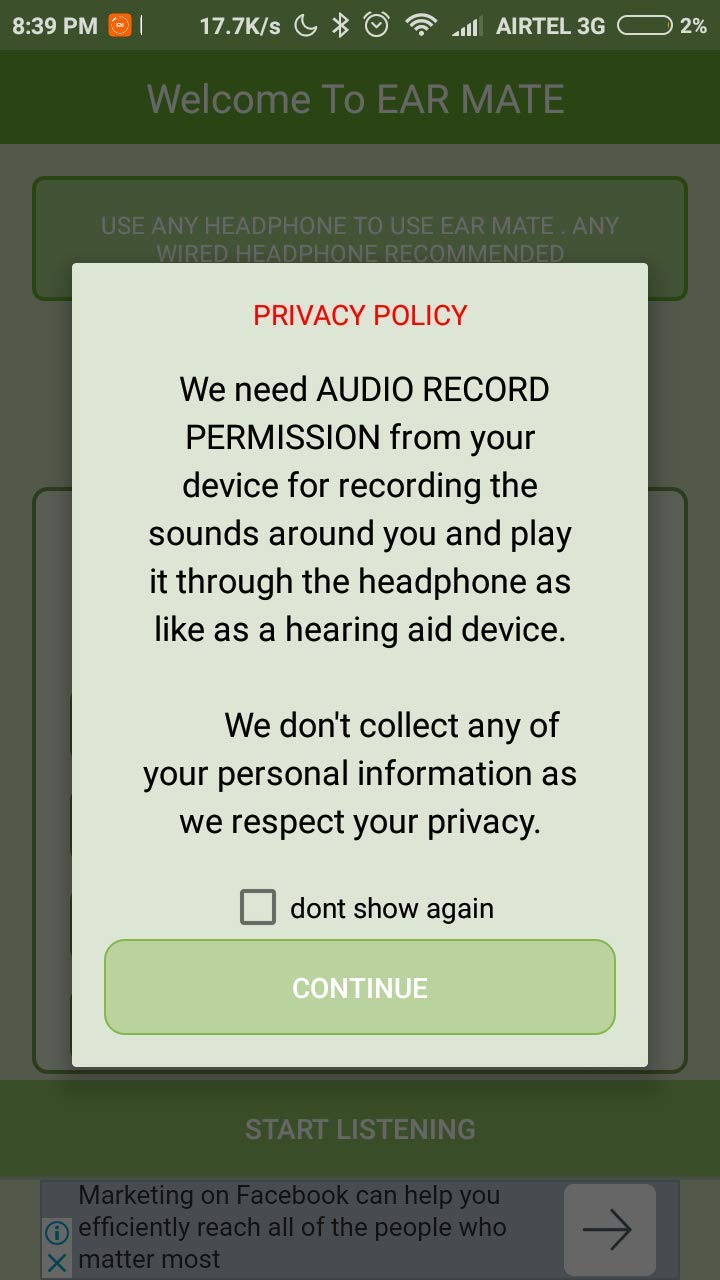 Ear Mate Hearing Aid App for for Android