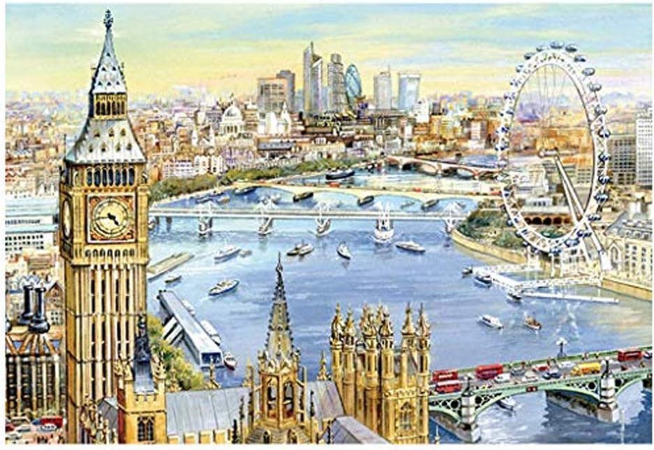 Molyveva 1000 Piece Oil Painting Jigsaw Puzzle for Adults and Families, Classic Art Puzzle with Art from Monet