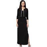 Alex Evenings Womens Empire Waist Bolero Jacket Dress (Petite and Regular Sizes)